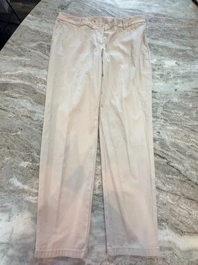 Talbots The Weekend Pants 8P Beige Straight Leg Casual Stretch Pants Petite
